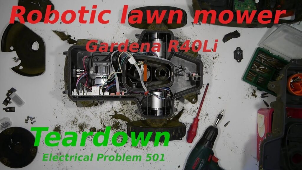 Robotic lawn mower- Gardena R40Li - Teardown