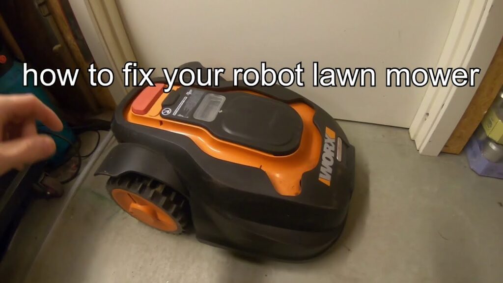 how to fix your robot lawn mower