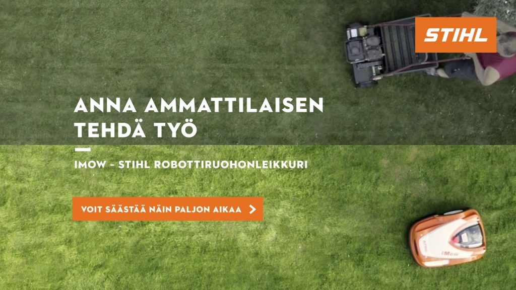 Helppoa nurmikonleikkuuta STIHL iMOW robottiruohonleikkurin kanssa