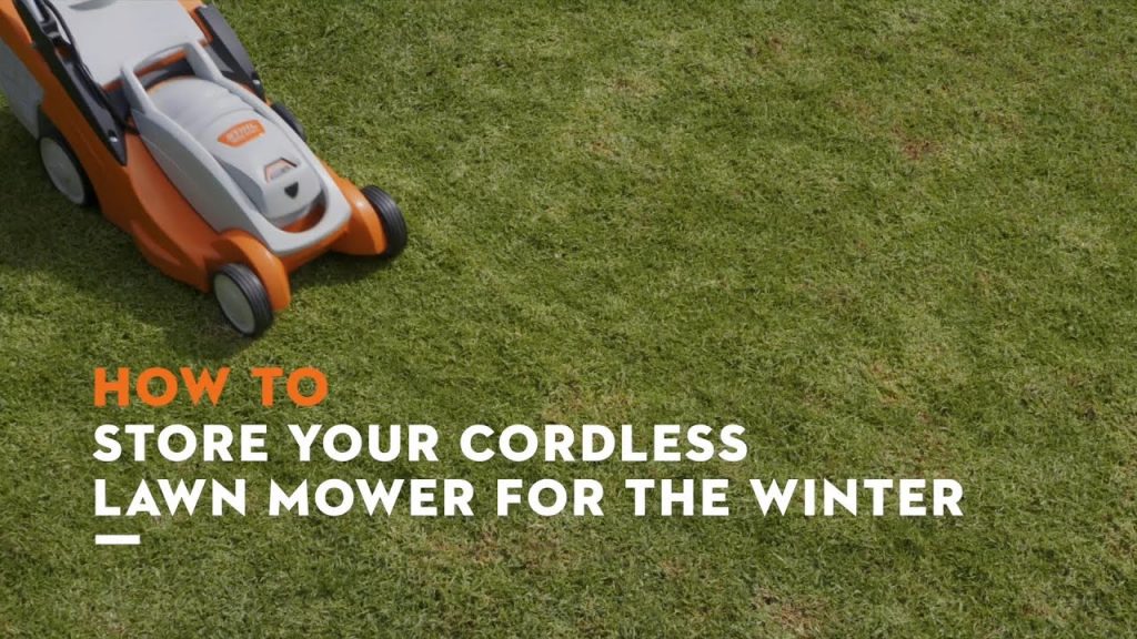 How to store your cordless lawn mower for the winter