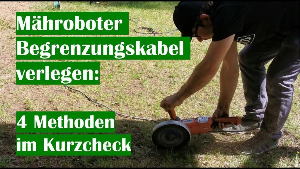 Mähroboter Kabel verlegen: Das ist die beste & schnellste Methode zum verlegen von Begrenzungsdraht