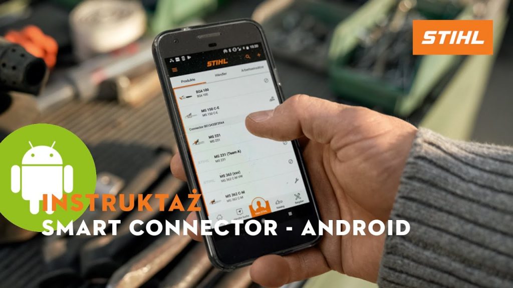 STIHL Smart Connector 💡 Połącz aplikację z urządzeniem Smart Connector na urządzeniu z Androidem! 📱