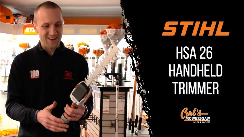 First Look at the All New Stihl HSA 26 Handheld Trimmer
