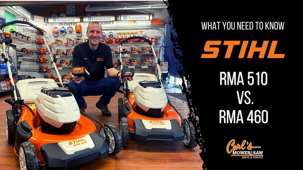 What's Better the Stihl RMA 460 or the 510 Battery Powered Mower?