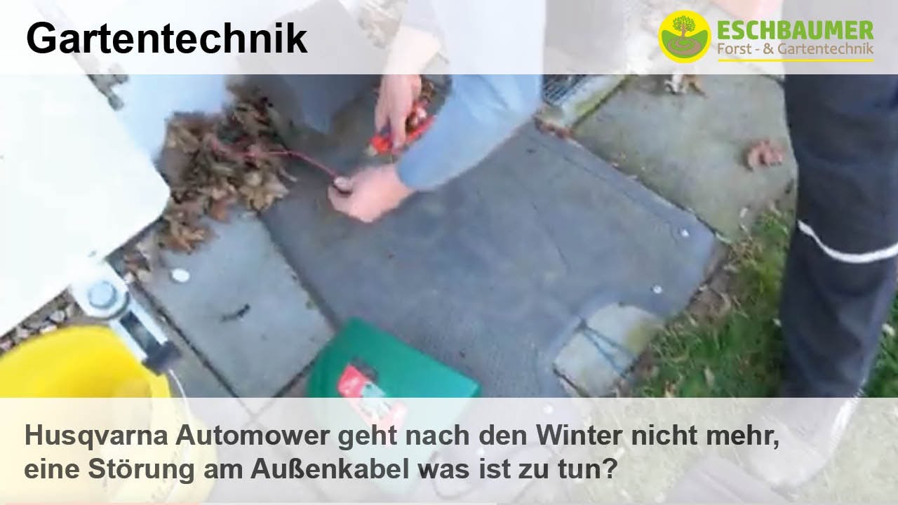 Husqvarna Automower geht nach den Winter nicht mehr, eine Störung am