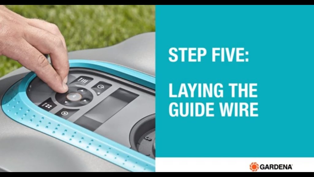 Installing your GARDENA SILENO robotic mower - step five, laying the guide wire