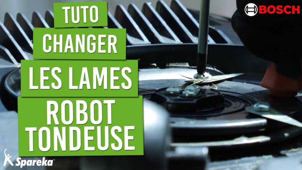 Changer les lames d’un robot tondeuse BOSCH – Tuto réparation