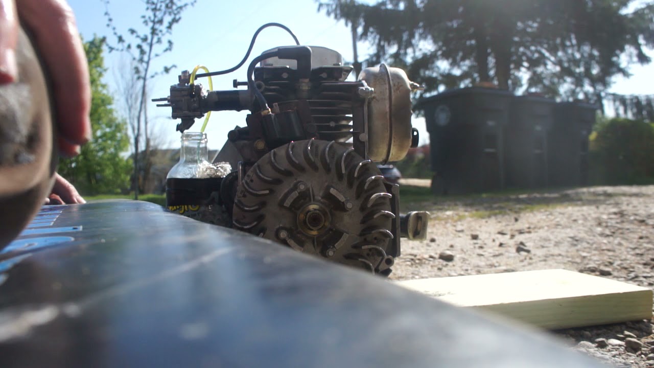 Chainsaw carb on mower engine. Read description.