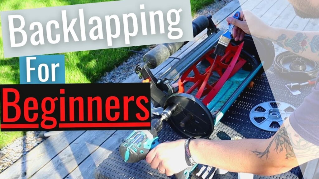 Sharpening push reel mower // Backlapping my Gardena 400 C