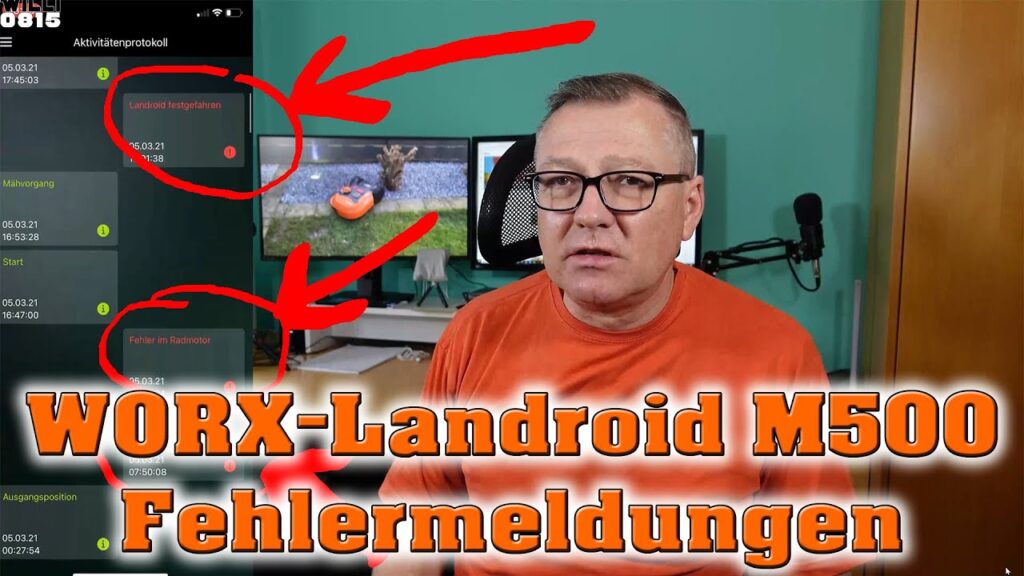 WORX Landroid M500 - Fehlermeldungen - AKKU | Willi-0815