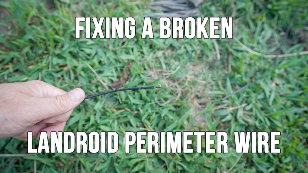 Fixing a Robot Lawn Mower Broken Perimeter Wire (Landroid, Husqvarna, Gardena, Robomow)