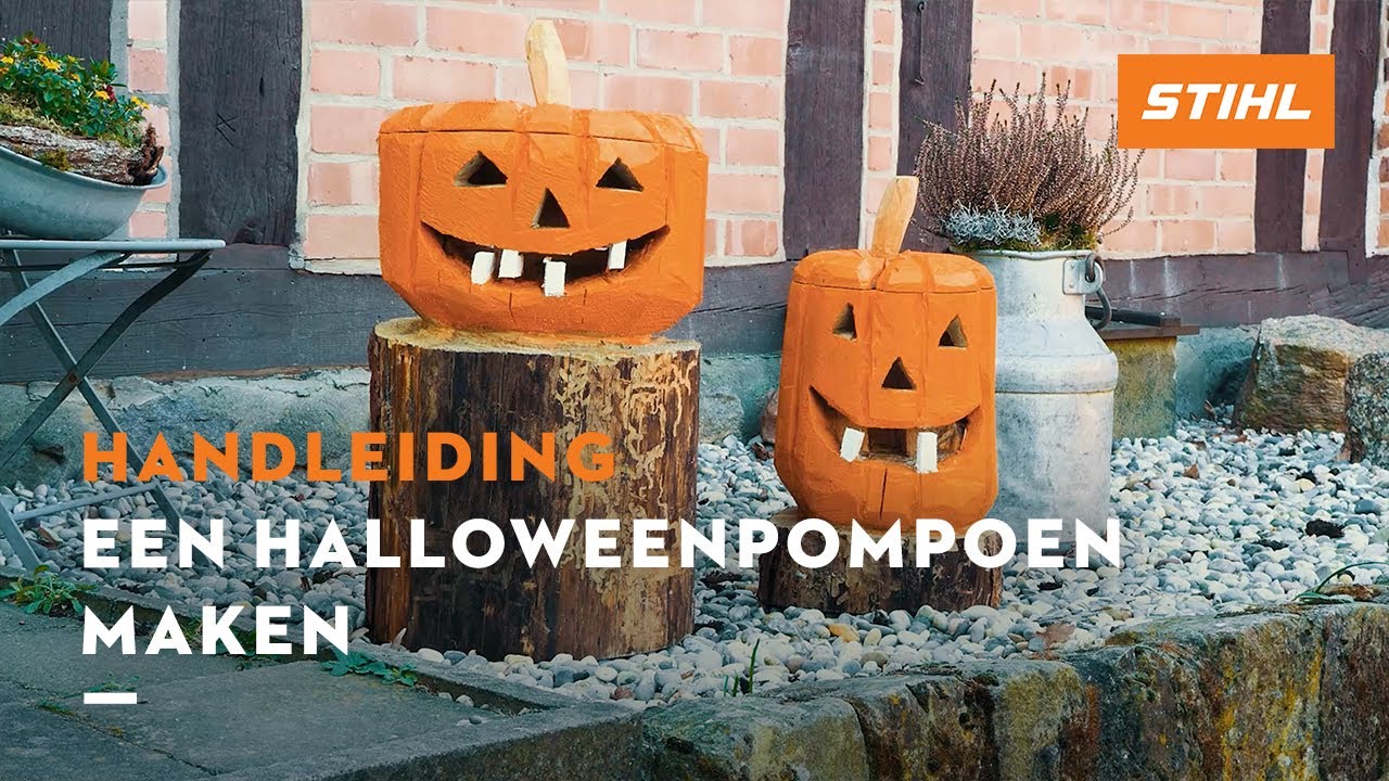 Een Halloweenpompoen maken - STIHL DIY Projecten | Robot Maniak
