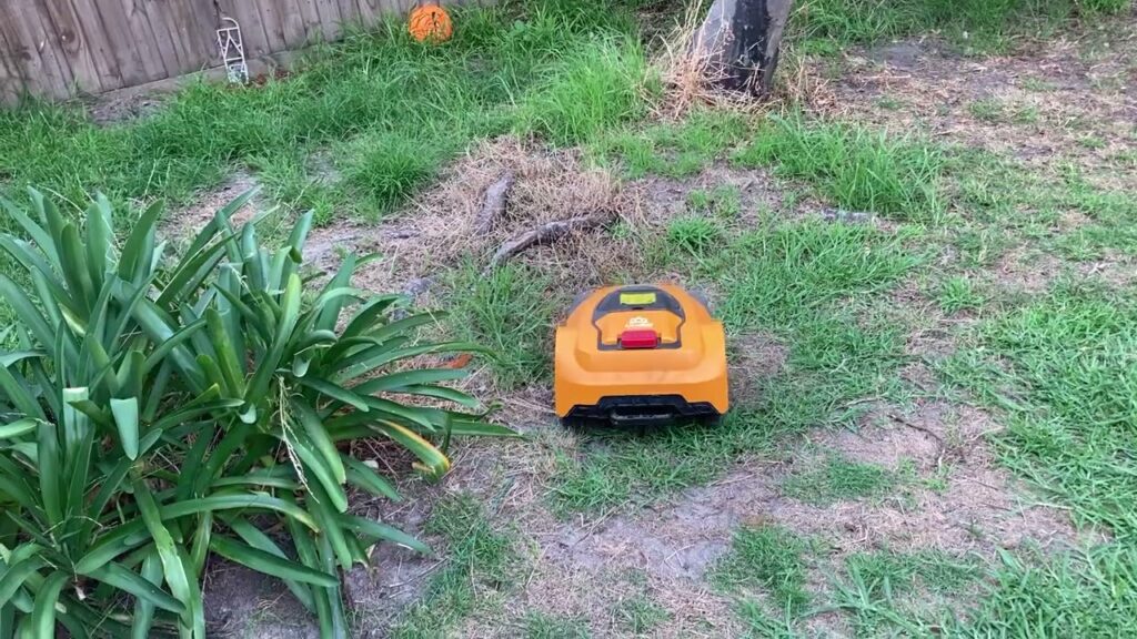 #3 MoeBot robotic lawn mower stops and claims it's "trapped" when it's obviously not