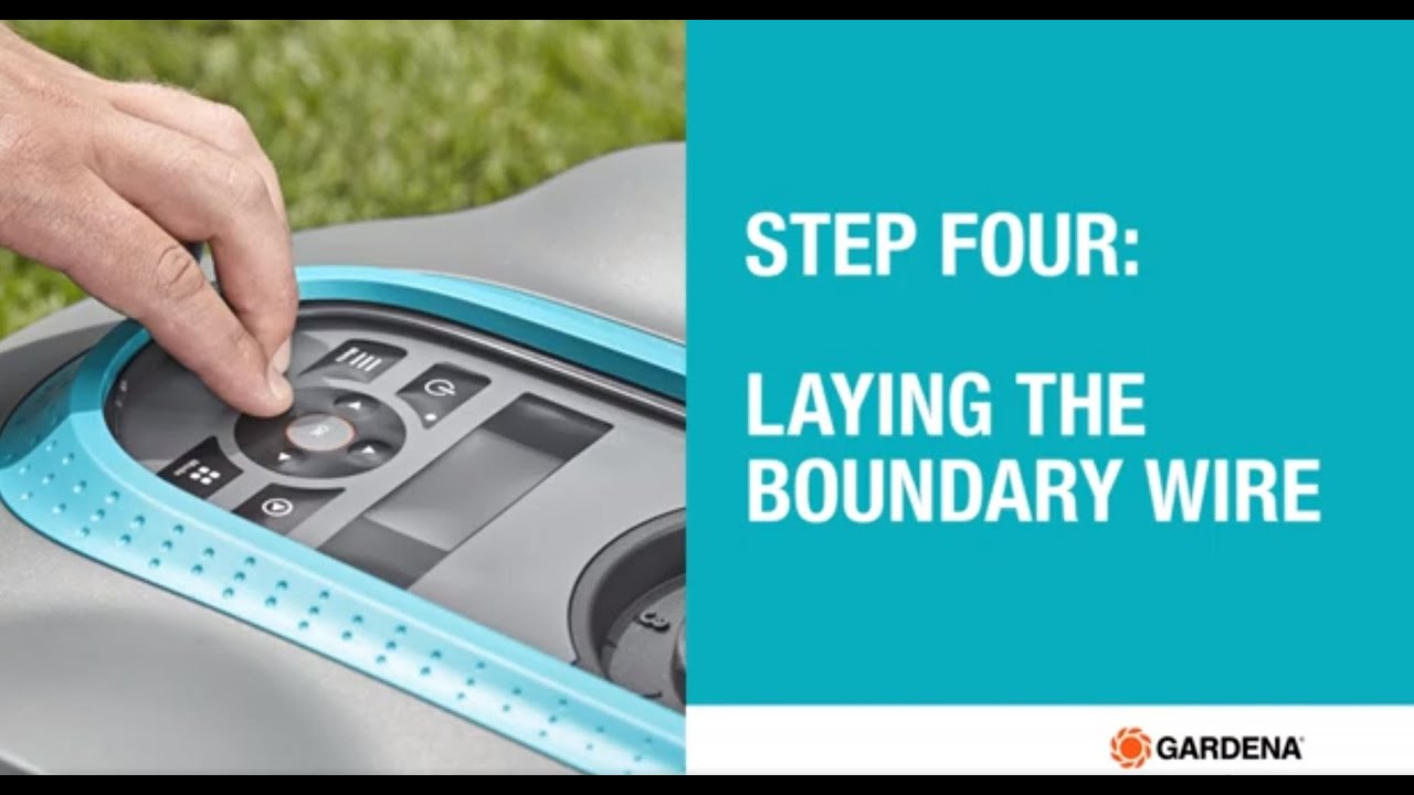 Installing your GARDENA SILENO robotic lawn mower step four, laying