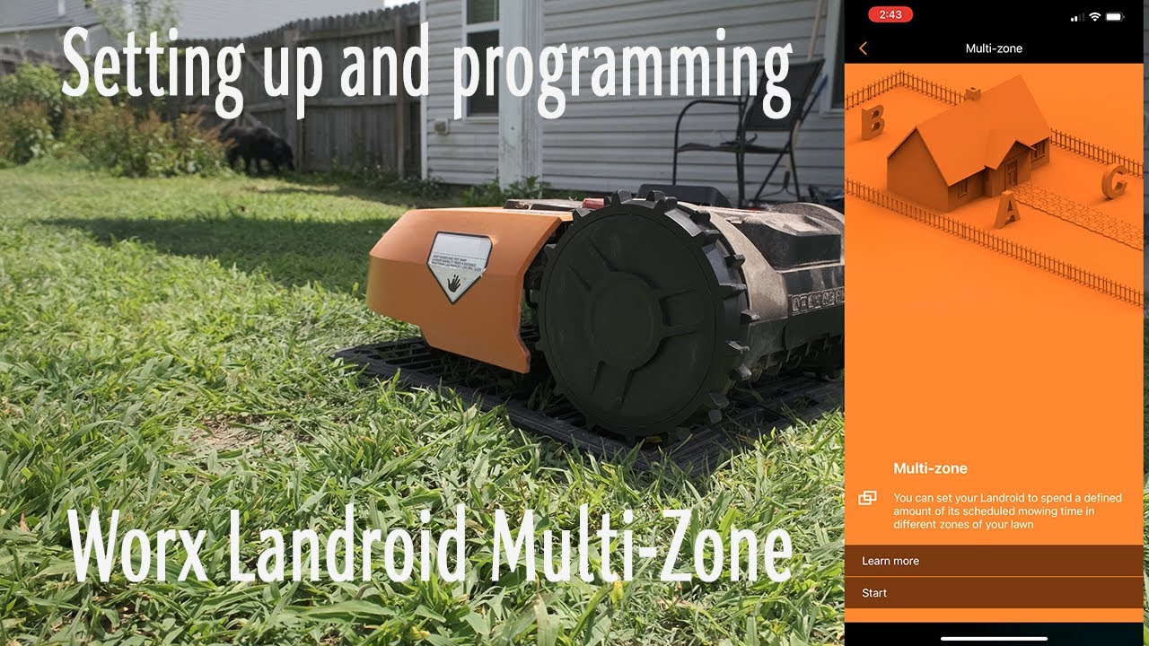 How to set up and use the Worx Landroid Multi Zone Setting Robot Maniak