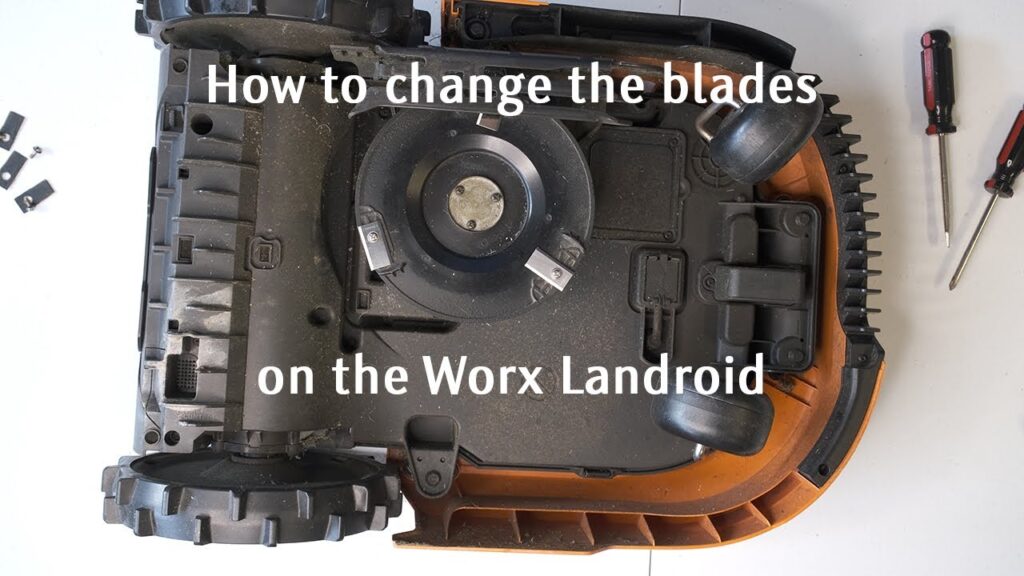 Changing the Worx Landroid cutting blades