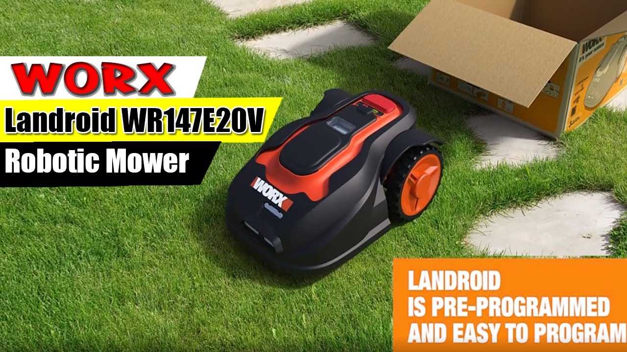 WORX Landroid WR E V Cordless Robotic Lawn Mower Robot Maniak