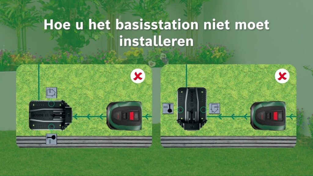Bosch Indego installatievideo. Stap 3: basisstation plaatsen