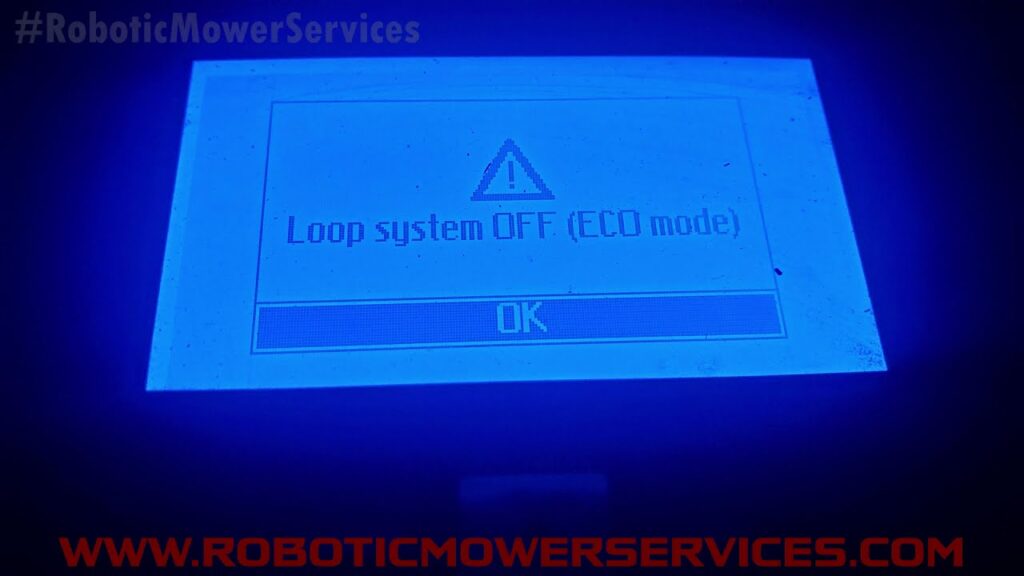 How To Reset Automower ECO Mode No Loop Error ECO Mode (No Loop Error Video 3: Flashing Green Light)