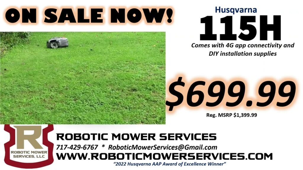115H Husqvarna Automower Now Only $699.99 From Robotic Mower Services