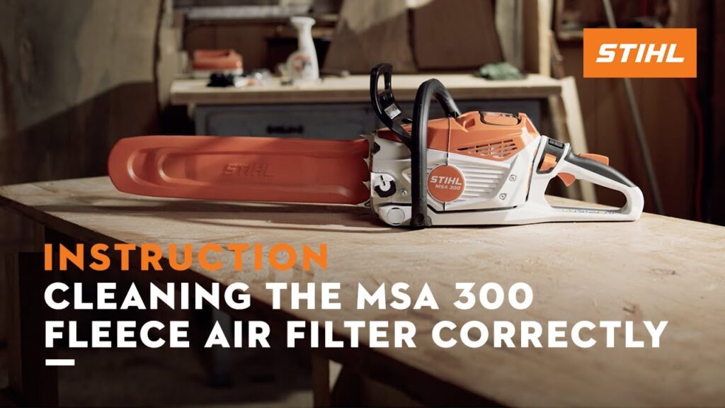 How to clean the MSA 300 fleece air filter | STIHL Instruction