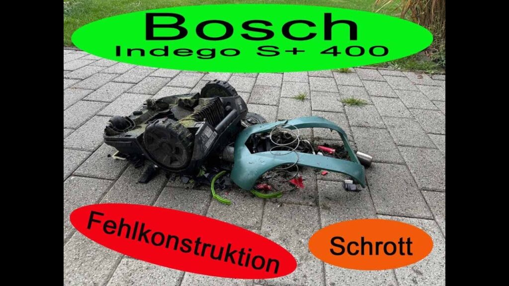 Bosch Indego Rasen - Mähroboter bekommt was er verdient!!!