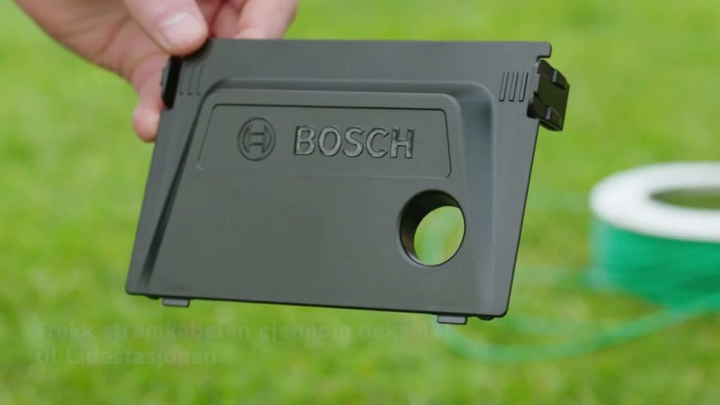 Bosch Indego installasjonsvideo. Trinn 4: Tilkobling til strømforsyning.
