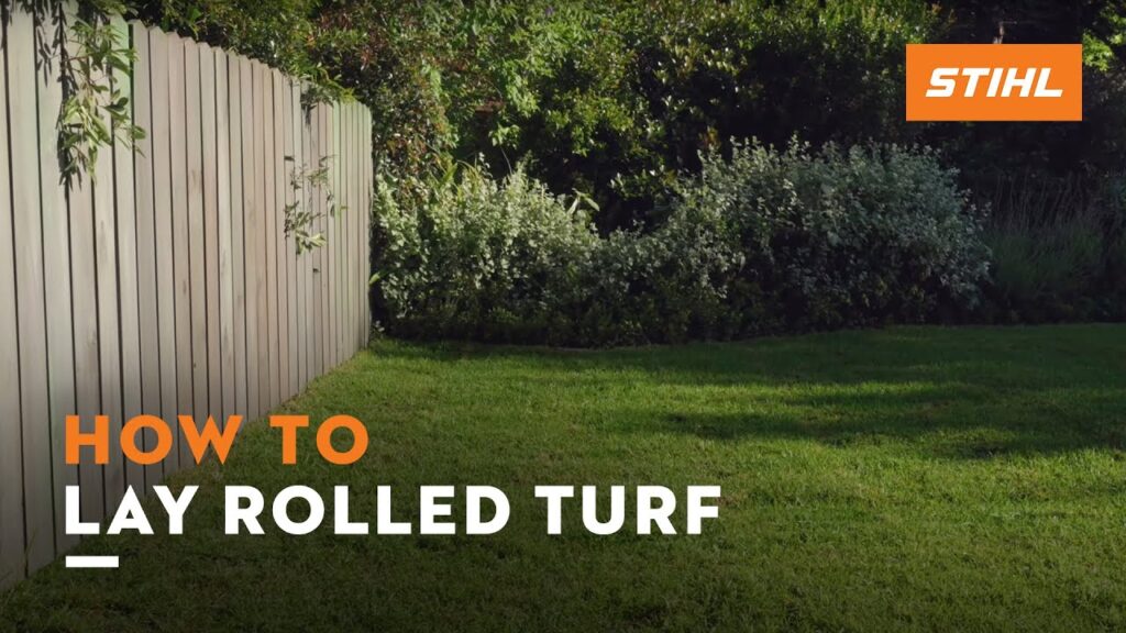 How to lay rolled turf | STIHL Tutorial