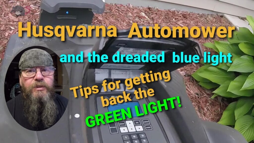 Husqvarna Automower Flashing Blue Light