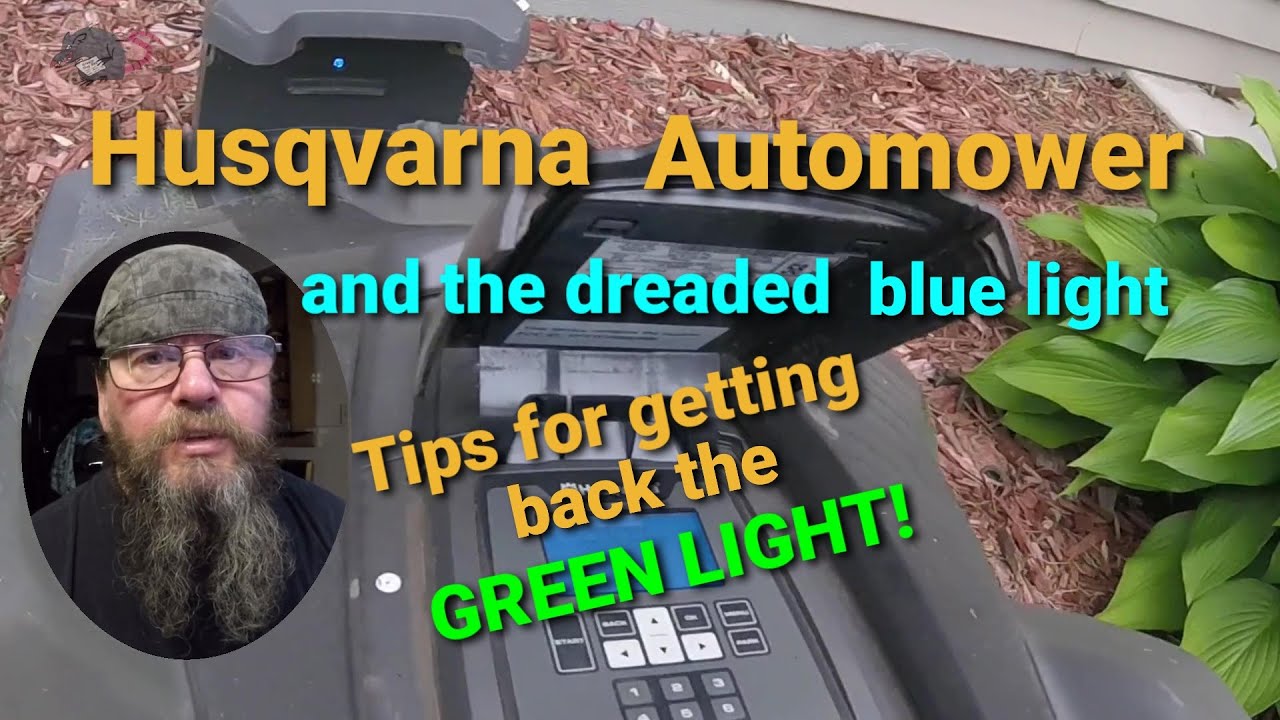 Husqvarna Automower Flashing Blue Light Robot Maniak