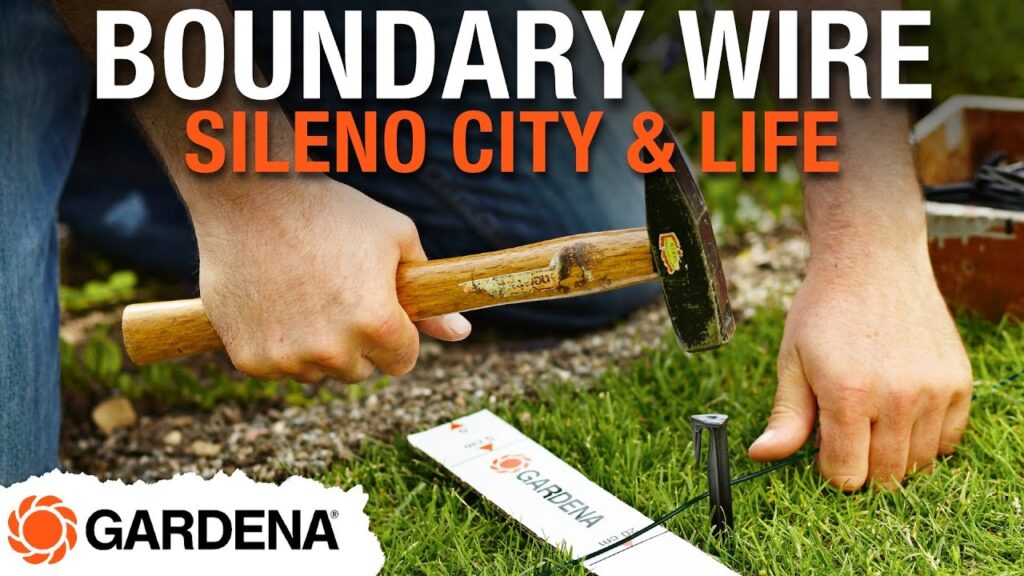 GARDENA SILENO City and Life Installation Video 3 : Laying the boundary and guide wire