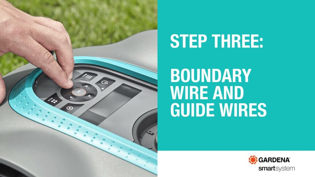 Installing your GARDENA SILENO robotic lawn mower - step three, the boundary and guide wires