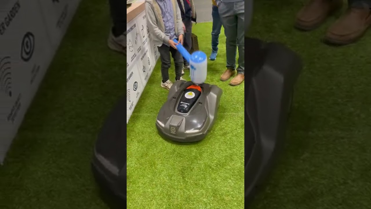 The future of lawn mowers is here! Check out the Husqvarna robot
