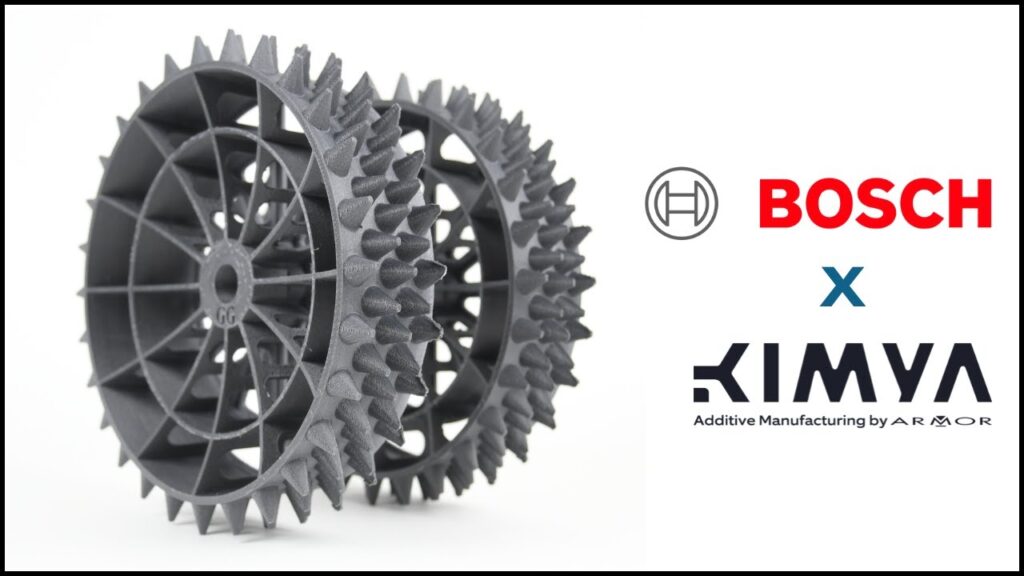 KIMYA x BOSCH : 3D wheel for mower (ABS Carbon filament)