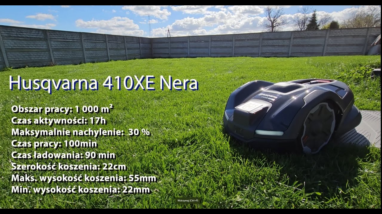 Husqvarna Automower 410XE Nera www.niezawodniwzieleni.pl Test
