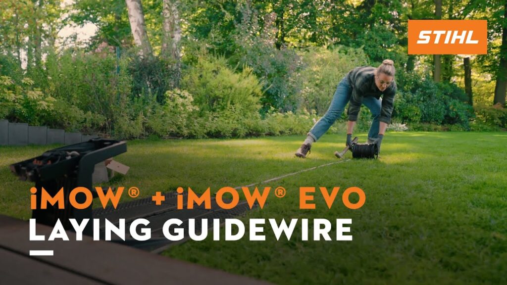 STIHL iMOW® robotic lawn mower I Laying guidewire