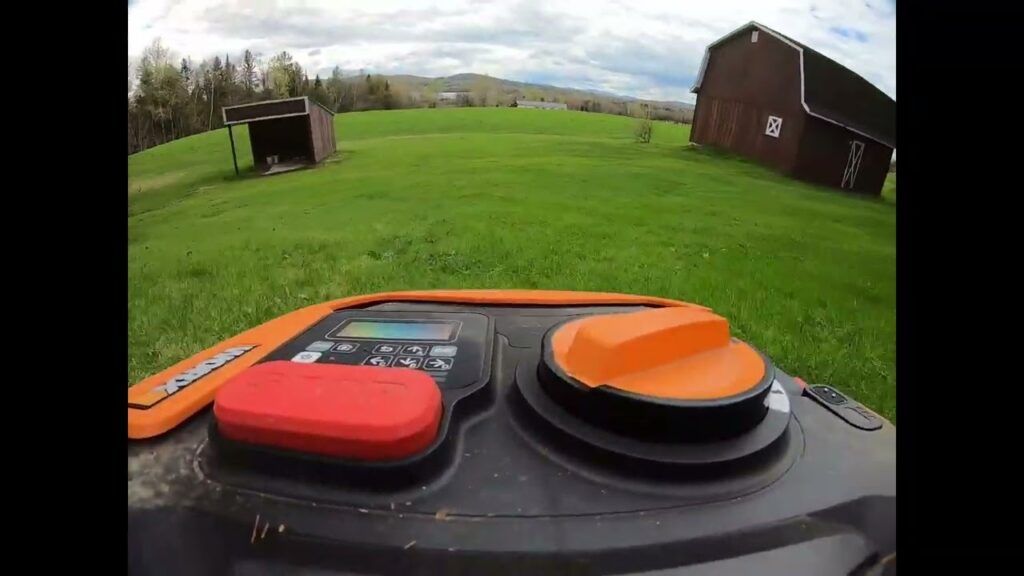 Worx Landroid Timelapse on a hilly 1/2 acre lot in Vermont