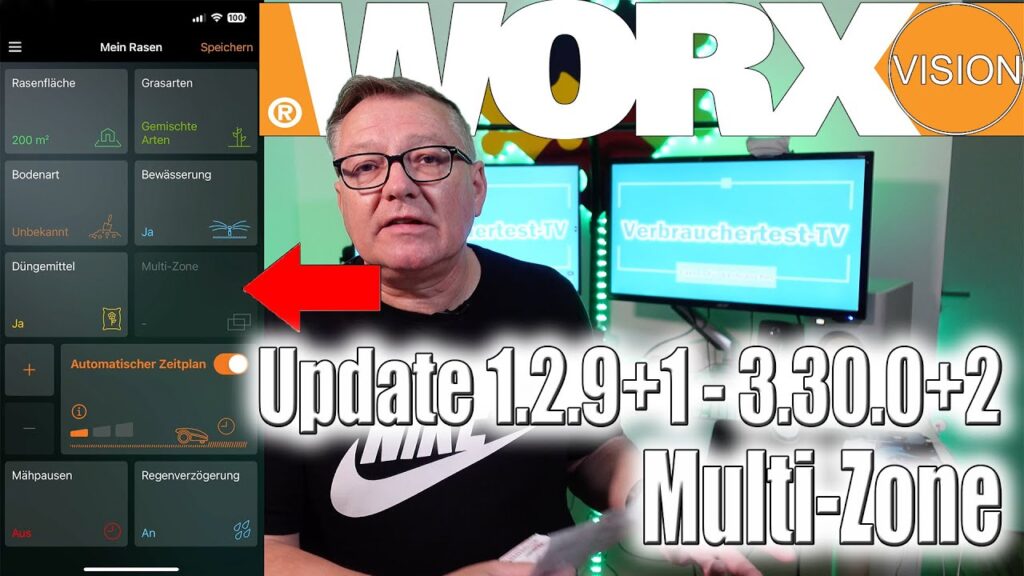 Worx Landroid Vision - Update 1.2.9+1 - 3.30.0+2 - Multi-Zone | Verbrauchertest-TV