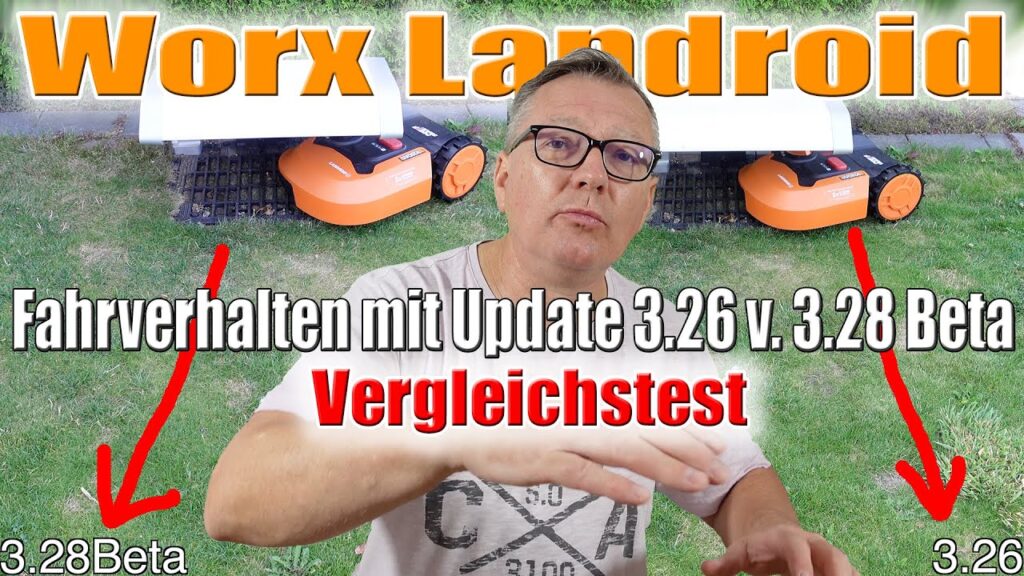 Worx Landroid - Fahrverhalten mit Update 3.26 v. 3.28 Beta - Vergleichstest | Willi-0815