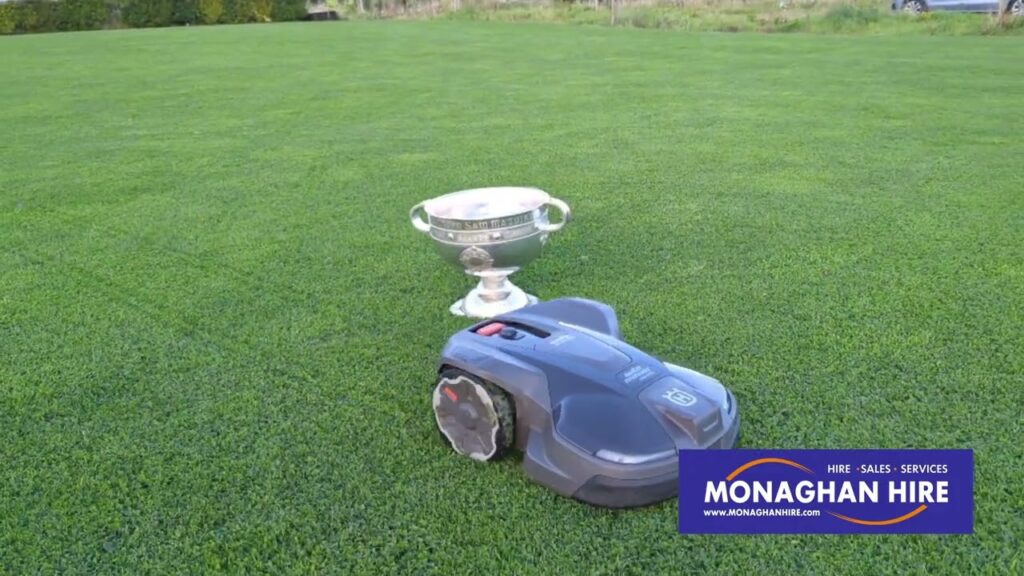 Sam Maguire is delighted with his new Husqvarna Automower 😁🏆