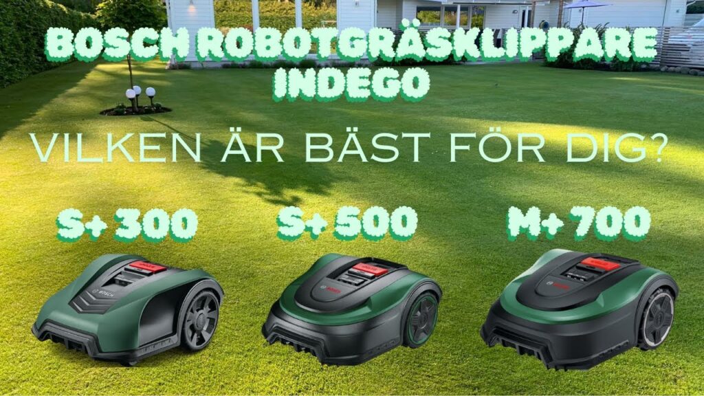 Vi jämför 3 Bosch Indego gräsklippare! Vilken ska du välja?