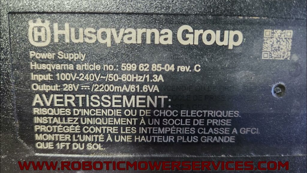 Husqvarna Automower Power Supply (Transformer) Information. What You Need To Look For & Differences