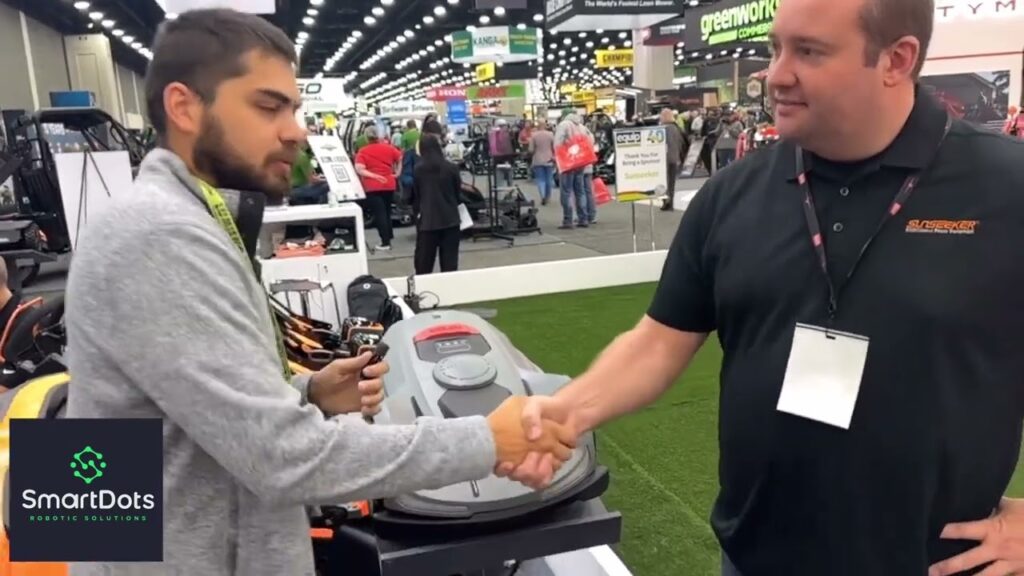 SmartDots @ Sunseeker Booth - What is the new X Series RTK wirefree robotic mower all about?