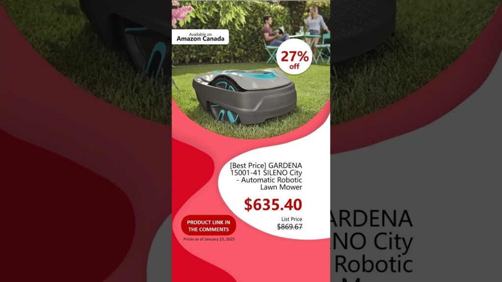[Best Price] GARDENA 15001-41 SILENO City - Automatic Robotic Lawn Mower