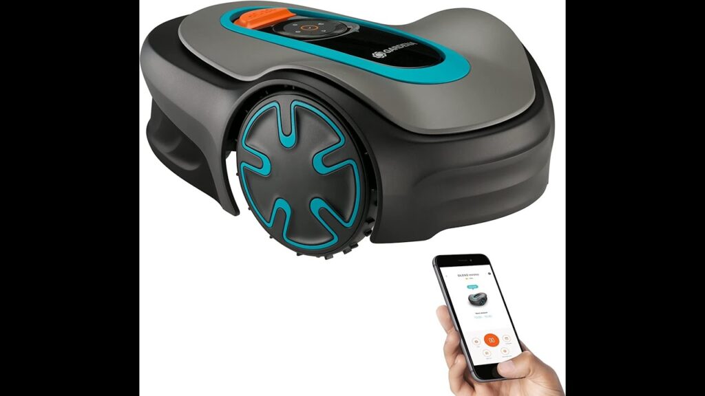 GARDENA 15201 20 SILENO Minimo   Automatic Robotic Lawn Mower, with Bluetooth app and Boundary Wire,