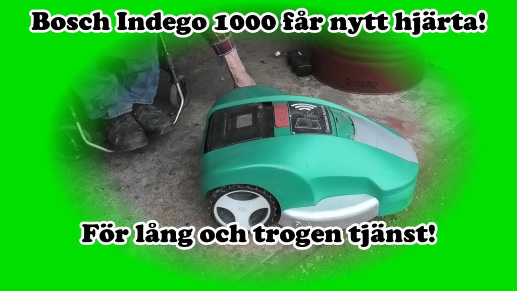 Bosch Indego 1000 får nytt batteri