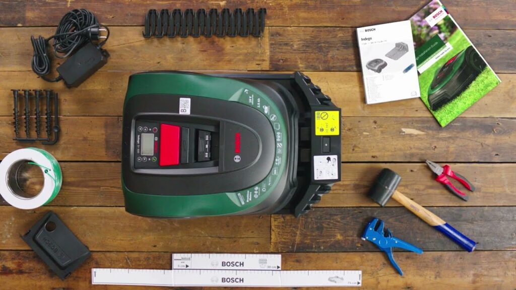 Bosch Indego vídeo de instalación. Contenido de la caja.