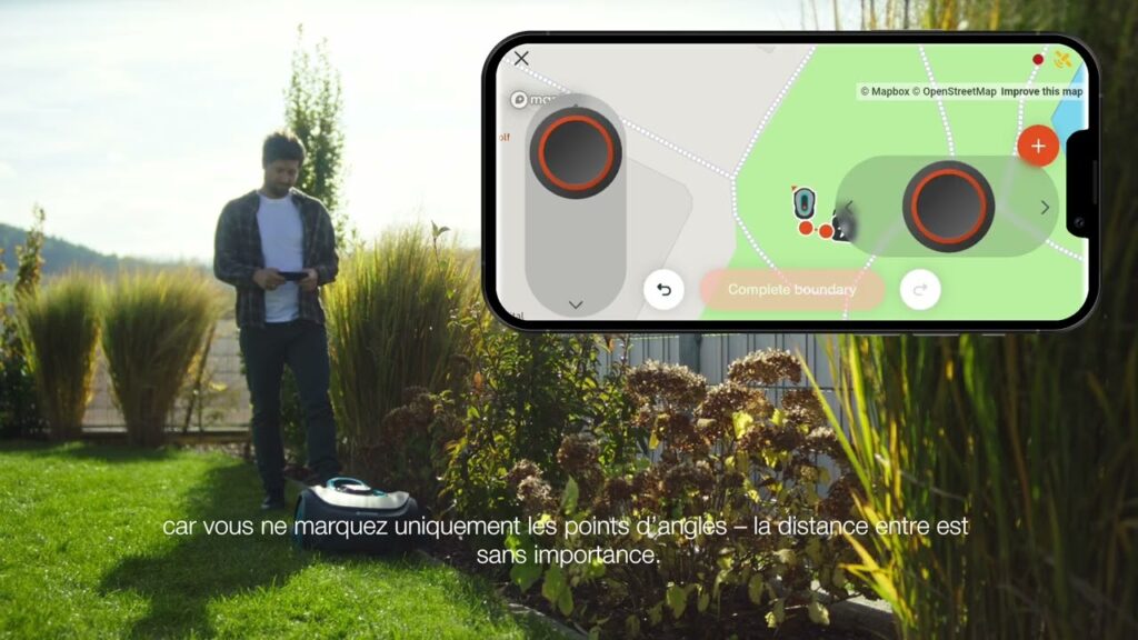 Installation tondeuse robot smart SILENO free - Etape 3 :  délimitations virtuelles