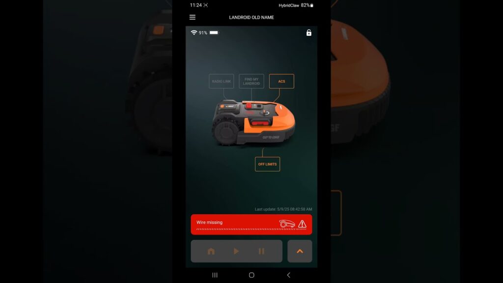 How to change the name of a Worx Landroid