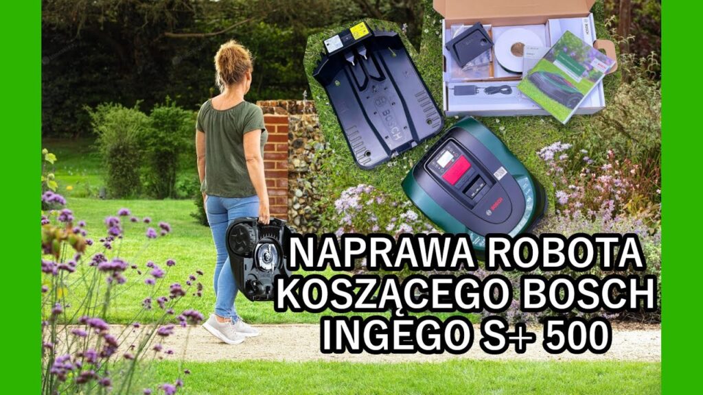 Robot koszący Bosch Indego S+ 500 naprawa. Jak rozkręcić robota Bosch? Wada fabryczna robota Bosch.